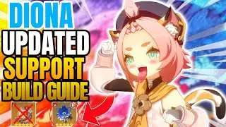 WHY DIONA IS BEST SUPPORT HEAL *UPDATED* BUILD GUIDE ❄️ | Genshin Impact