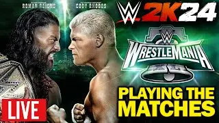 We Played The BIGGEST WrestleMania 40 Matches! FIND OUT WHO WINS