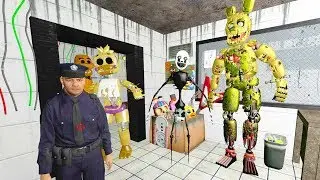 АНИМАТРОНИКИ ПУГАЮТ ОХРАННИКА FNAF 3 ► Garry's Mod