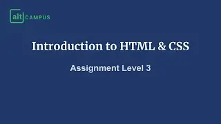 Web Resume - Assignment Level 3 | Introduction to HTML and CSS