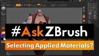 #AskZBrush: “Is there a way to select a Material that is applied to a model?”