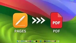 Convert Pages to PDF in Mac