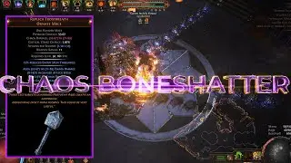 Path of Exile 3.21 - TANK EVERY CRUCIBLE - Chaos BoneShatter Strength Stack!