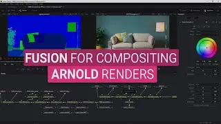 Cinema 4d, Arnold Renderer and Fusion workflow for Compositing 3d Renders | Tutorial 