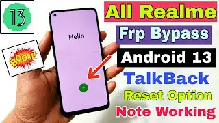 All Realme FRP Bypass Android 13 Update | New Trick 2023 | All Realme Google Account Bypass |100% Ok