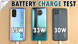 Realme X7 Pro vs Redmi K30 Ultra vs Oppo F17 Pro Charging Speed Test