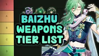 Most f2p Character in a While ? Baizhu Weapons (Catalysts) Tier list | Genshin Impact 3.6