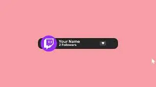 [FREE] Twitch Animation CTA Follow Button | MOGRT File