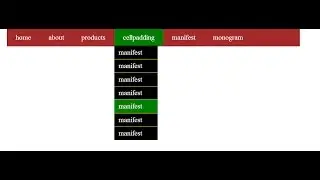 how to create  Menu with  adobe dreamweaver in Html and CSS 2