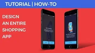 App Design Tutorial | How to Design A Shopping App - Part 1 | Wireframe UI/UX