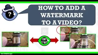 How to add a watermark to a video | png overlay 