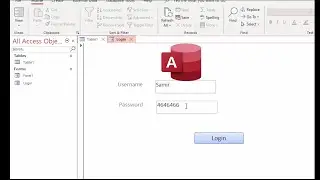 access database programmer: Creating Login form on Access using VBA