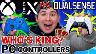 XBOX SERIES X CONTROLLER vs DUALSENSE on PC!