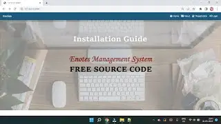 Installation Guide || E Notes Django Project || Free Source Code