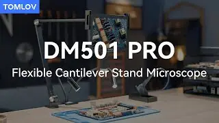 TOMLOV DM501 PRO - Flexible Cantilever Stand Digital Microscope Ideal For Electronic Repair