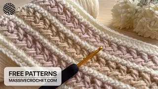 Very Easy & Unique Crochet Pattern for Beginners! ❤️ Crochet Stitch for Baby Blanket, Bag & Scarf