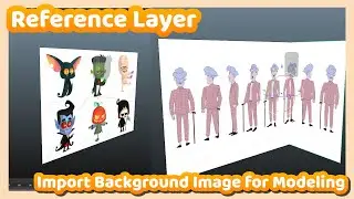 Blender tutorial : How to use Reference Layer or background Image in Blender 2.9