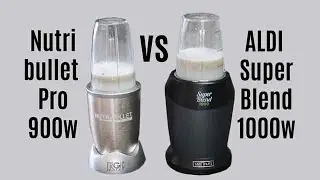 Unbloxing ALDI Kuchef SuperBlend 1000 & Simple Comparison Blending Test vs Nutribullet Pro 900