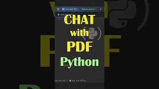 Chat with PDF langchain project | without OpenAI Key | Python LLM model ! #python #pythonshorts