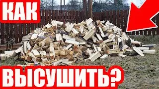 Как высушить дрова БЫСТРО и КАЧЕСТВЕННО! Нужна ли двухлетняя сушка?