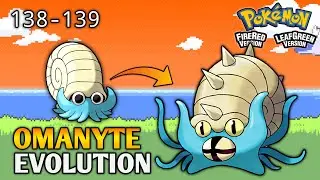 How To Evolve Omanyte Into Omastar In Pokemon Fire Red & Leaf Green | Kanto Pokedex