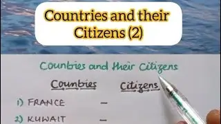 Countries and their Citizens (2)