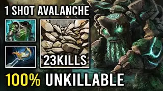 100% UNKILLABLE Solo Mid Tiny 1 Shot Avalanche Combo Hard Counter ALL Dota 2