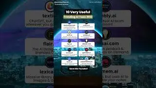 10 Ery useful Trending AI tools 2023 