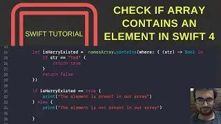 Check if array contains an element in Swift 4