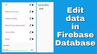 Edit Firebase data in Sketchware