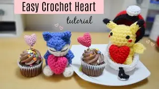 Easy Crochet Heart - Amigurumi Tutorial (Quick and Simple!)