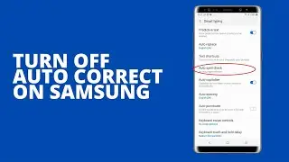 How to turn off auto correct and predictive text on Samsung Phone