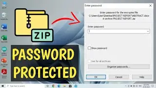 How to create password protected ZIP folder | Convert files to secured zip files