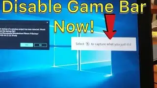 How to Disable/Turn Off Game Bar or DVR Bar on Windows 10 Computer