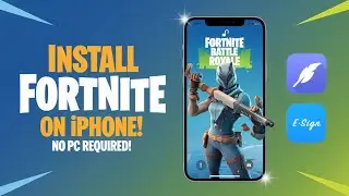 How to download Fortnite on iPhone & iPad with Esign | Install IPA Files on iPhone & iPad without pc