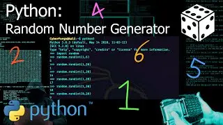 How to make a Random Number Generator / Dice Rolling App (Python Tutorial)