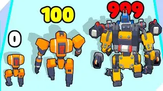 ЭВОЛЮЦИЯ РОБОТА С ПУШКАМИ! Mecha EvolutionSteel Fighting