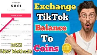 How To Exchange TikTok Balance To Coins || TikTok Balance To Coins 🪙 #Tiktok_balance_to_coins