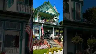 The most beautiful garden beds and baskets! #mackinacisland #flowergarden #gardening