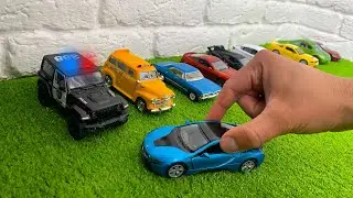 Машинки Сюрпризы. МАШИНКИ ЕДУТ ПО ТРАВЕ. Видео про Машины