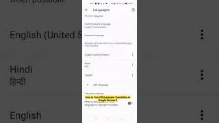 How to Turn Off Automatic Translation in Google Chrome? 
