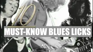 10 Bluesy Lead Guitar Licks Ending With Bends