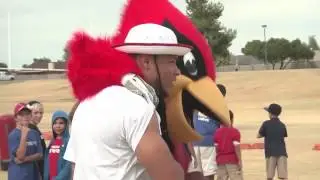 Cards Mathieu helping Sequoia students Get Active    YouTube