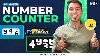 Create an Animated Counter Number in JavaScript for Your Website 🔥