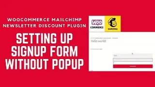 Setting up Woocommerce MailChimp Newsletter Discount Plugin form without PopUp