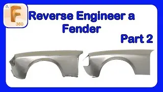 Reverse Engineer Car Parts with CAD | Fender Modeling from SCAN Data - Part 2 #Fusion360