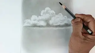 How to draw clouds by pencil with easy ways.