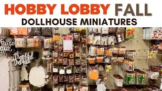 Hobby Lobby Fall Dollhouse Miniatures + Halloween + Thanksgiving