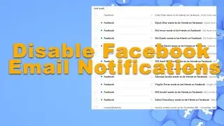 How to off Facebook Email Notifications - Bangla