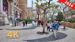 Macau 🇲🇴 Street Walk | City Tour | 4K | Macao | Virtual Walking 2024